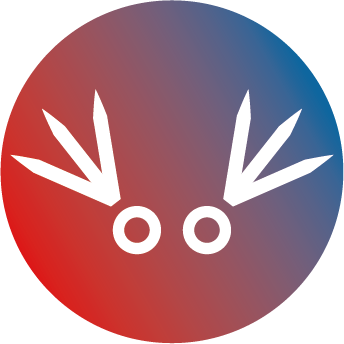 Two white birdies icon